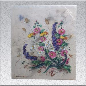 Didot: Blumen (sandiger Untergrund) ungerahmt, 70 cm x 60 cm, 880,- €