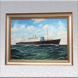 cop. Witt: Turbinenschiff Potsdam (1957) Ölgemälde, gerahmt, 60 cm x 80 cm, 490,- €