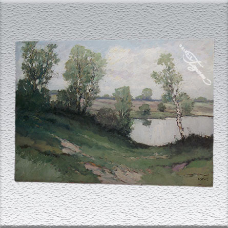 Otto Wild, Birken am See Ölgemälde, ungerahmt, 70 x 100 cm 890,- €