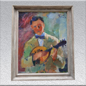 T. J. (Torben Jensen, Weilbach ?): Mandolinenspieler