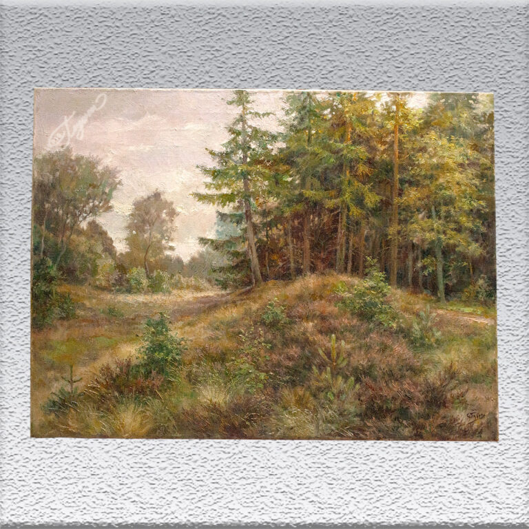 Bremerhavener Maler - Georg Thiele: Wald in Heidelandschaft