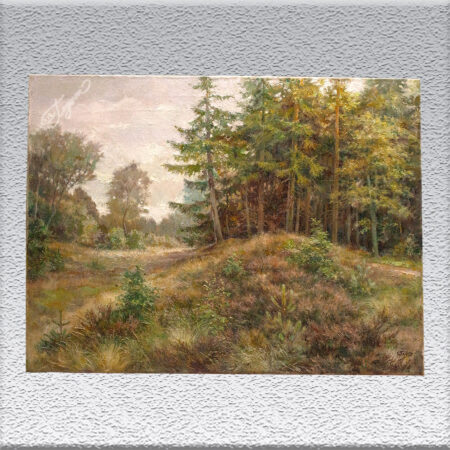 Bremerhavener Maler - Georg Thiele: Wald in Heidelandschaft