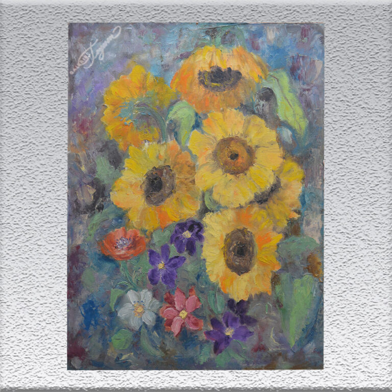Norddeutsche Landschaft - Marie Wenzel-Eden: Sonnenblumen