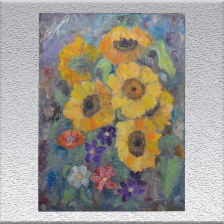 Norddeutsche Landschaft - Marie Wenzel-Eden: Sonnenblumen