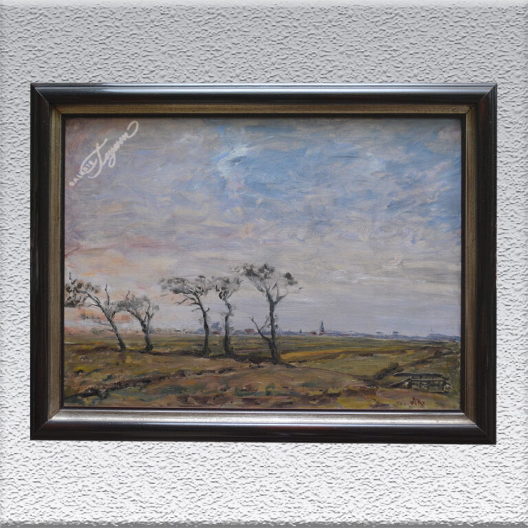 Norddeutsche Landschaft - Walter Harcken: Blick auf Dorum (um 1935)