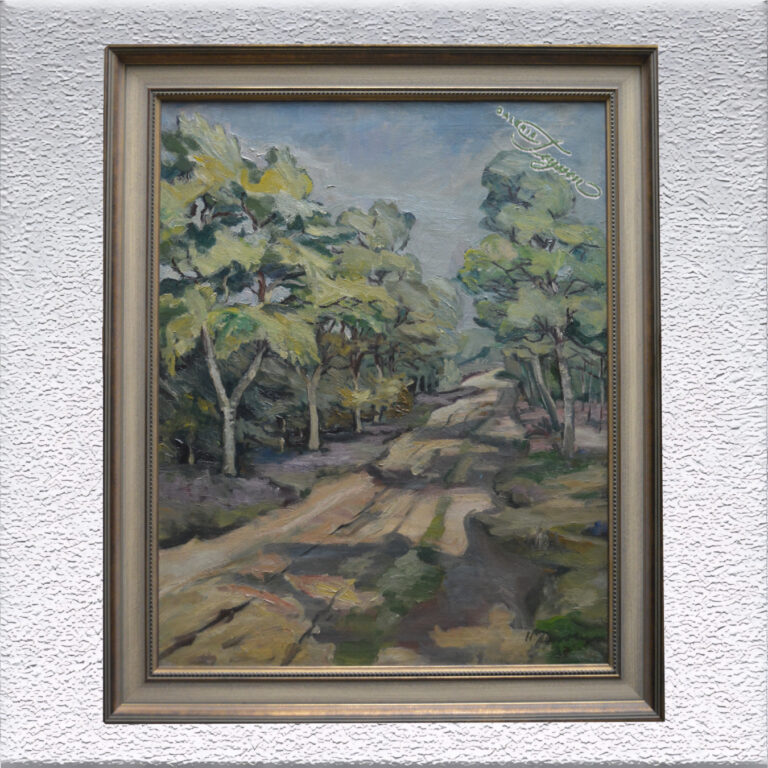 Hans Jacoby: Sonniger Weg 1937) Ölgemälde, gerahmt