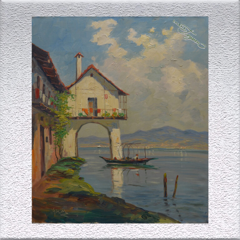 Fritz Stark: Am Gardasee | Ölgemälde, ungerahmt