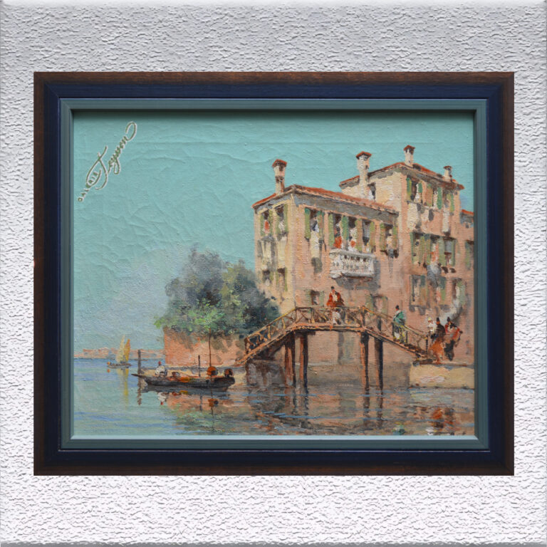 Prof. Baldessari: Venedig - Ölgemälde, gerahmt