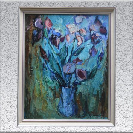 Georg Hillmann: Blumen in Blau